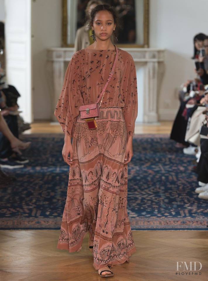 Selena Forrest featured in  the Valentino fashion show for Spring/Summer 2017