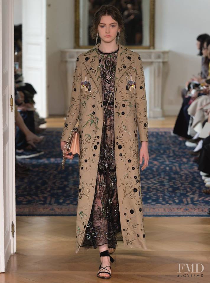 Allyson Chalmers featured in  the Valentino fashion show for Spring/Summer 2017