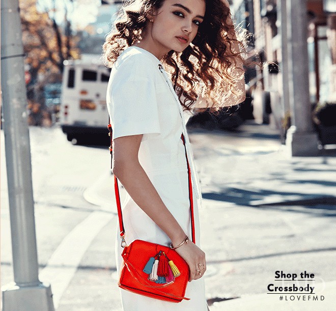 Sasha Kichigina featured in  the Rebecca Minkoff lookbook for Spring 2016