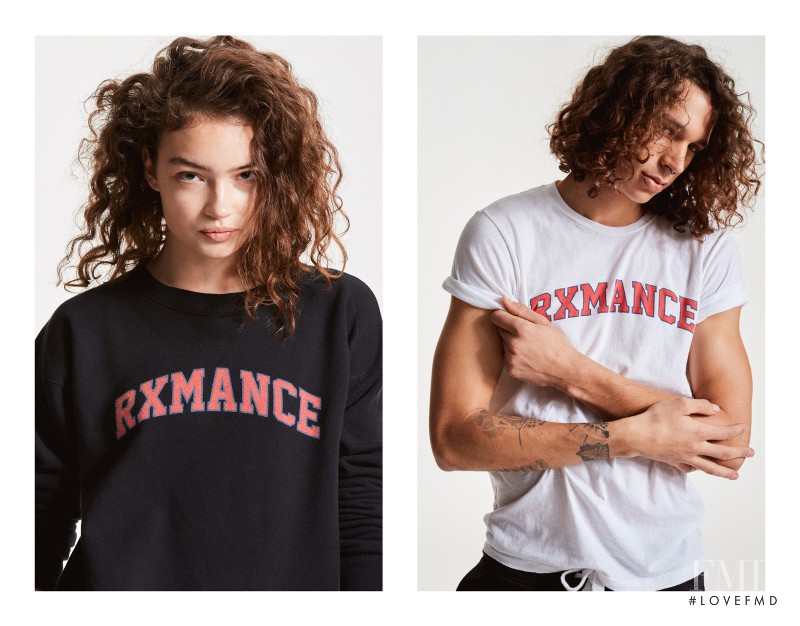 Sasha Kichigina featured in  the rxmance lookbook for Autumn/Winter 2016