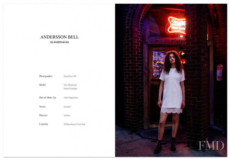 Sasha Kichigina featured in  the Andersson Bell Paradise New York City Part. 2 lookbook for Spring/Summer 2016