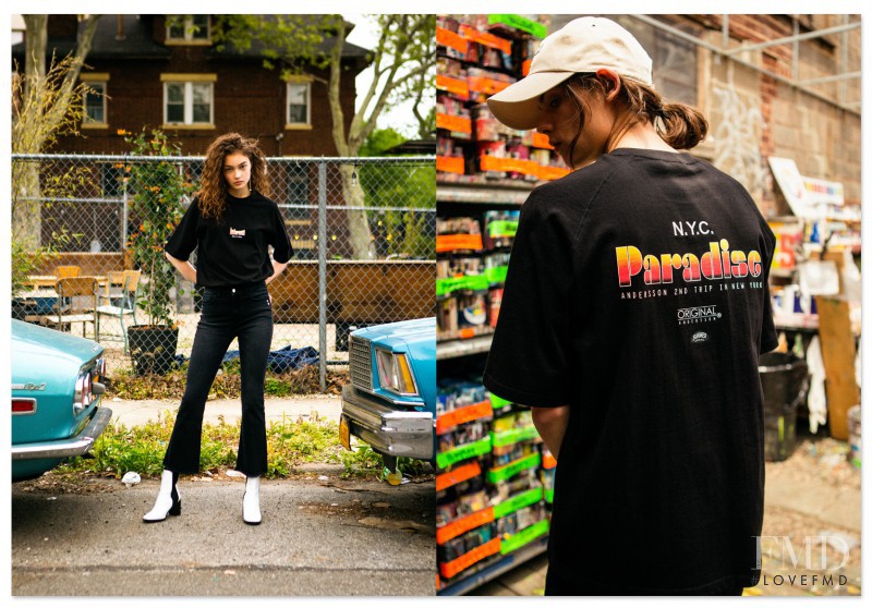 Sasha Kichigina featured in  the Andersson Bell Paradise New York City Part. 2 lookbook for Spring/Summer 2016