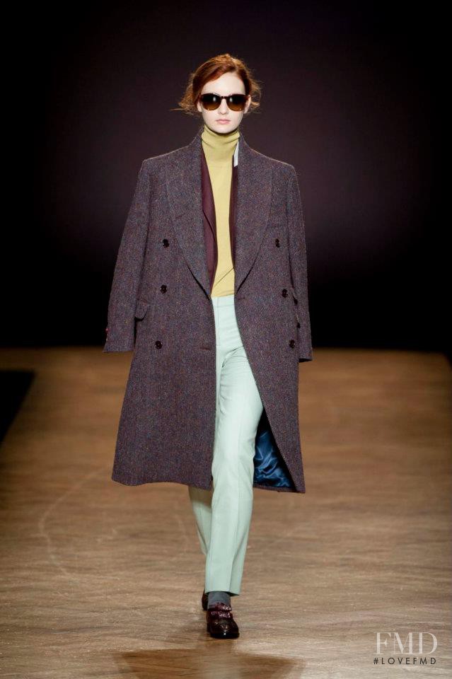 Codie Young featured in  the Paul Smith fashion show for Autumn/Winter 2012