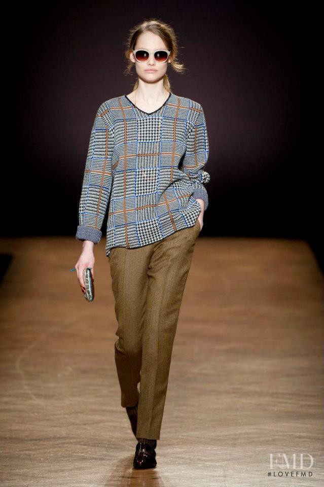 Queeny van der Zande featured in  the Paul Smith fashion show for Autumn/Winter 2012