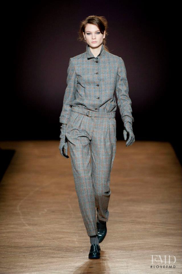 Irina Kulikova featured in  the Paul Smith fashion show for Autumn/Winter 2012