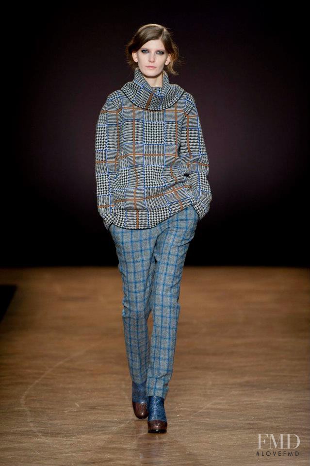 Valerija Kelava featured in  the Paul Smith fashion show for Autumn/Winter 2012