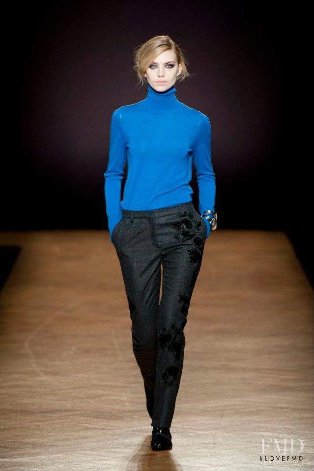 Emily Senko featured in  the Paul Smith fashion show for Autumn/Winter 2012