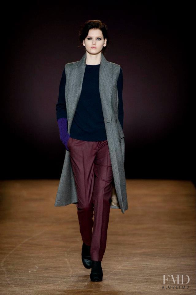 Katlin Aas featured in  the Paul Smith fashion show for Autumn/Winter 2012