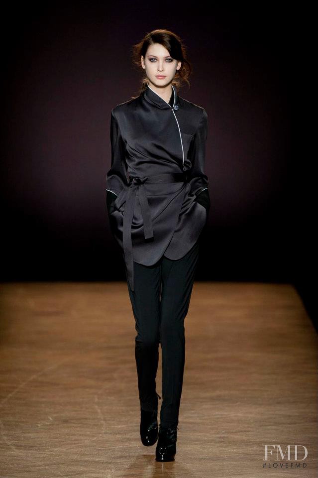 Amanda Hendrick featured in  the Paul Smith fashion show for Autumn/Winter 2012
