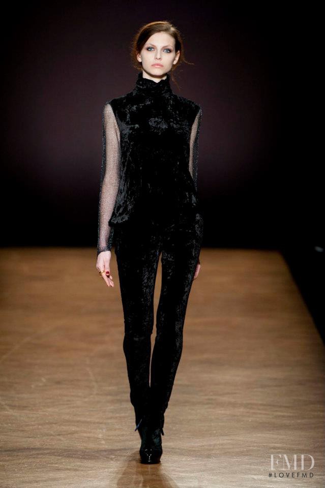 Karlina Caune featured in  the Paul Smith fashion show for Autumn/Winter 2012