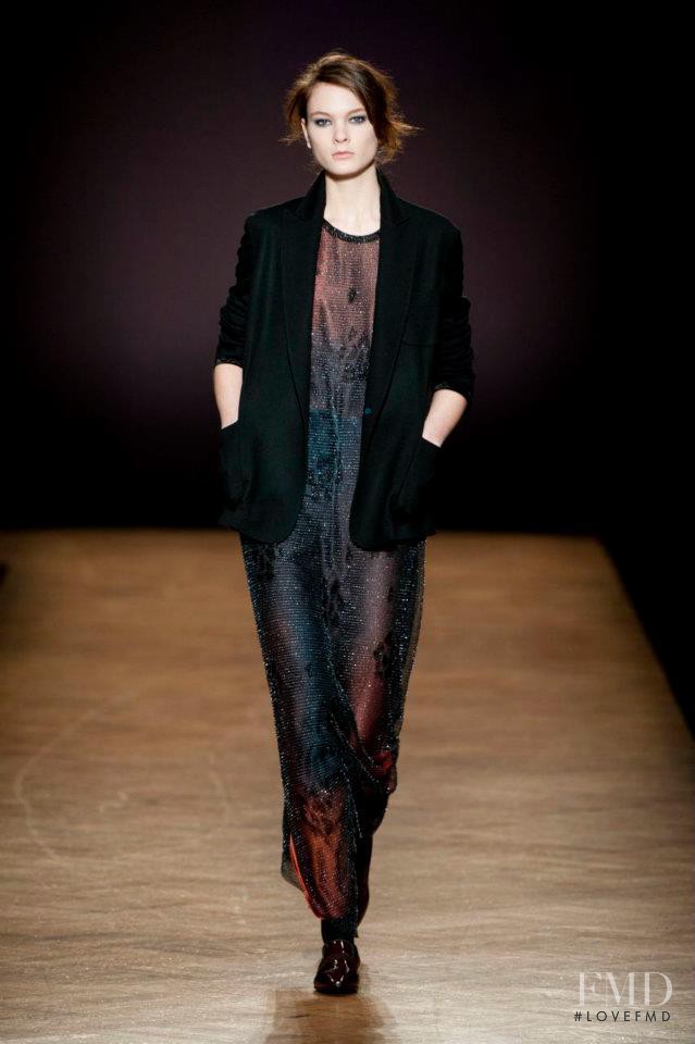 Irina Kulikova featured in  the Paul Smith fashion show for Autumn/Winter 2012