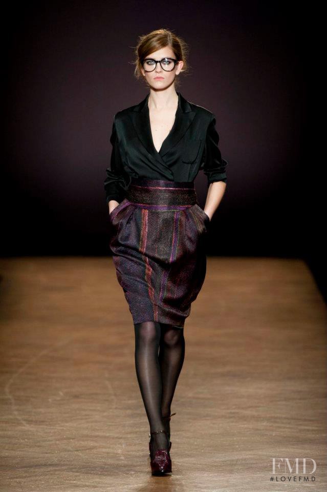 Marlena Szoka featured in  the Paul Smith fashion show for Autumn/Winter 2012