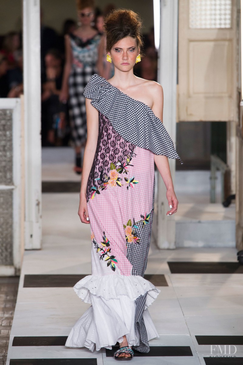 Emily Hall featured in  the Antonio Marras fashion show for Spring/Summer 2017