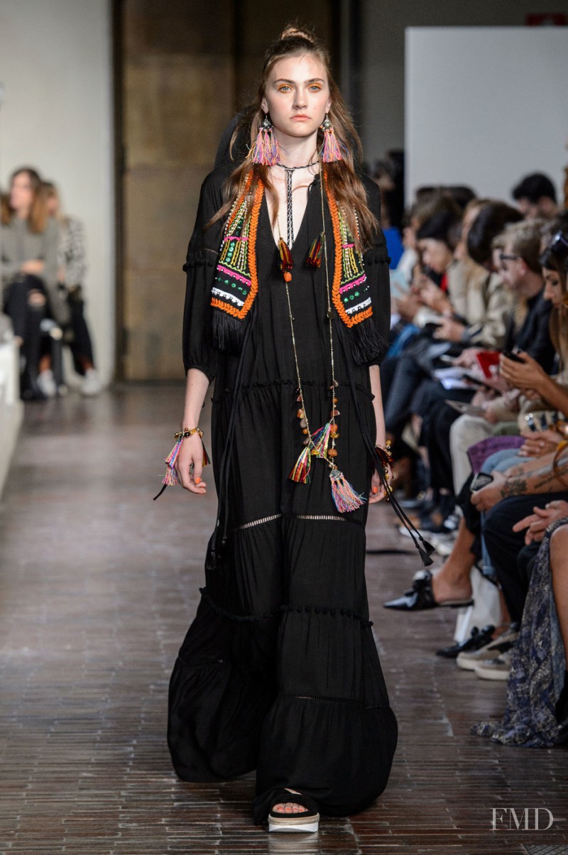 Emily Hall featured in  the be Blumarine fashion show for Spring/Summer 2017