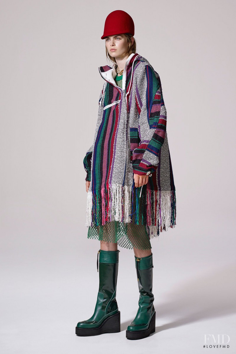 Sandra Schmidt featured in  the Sacai fashion show for Resort 2017