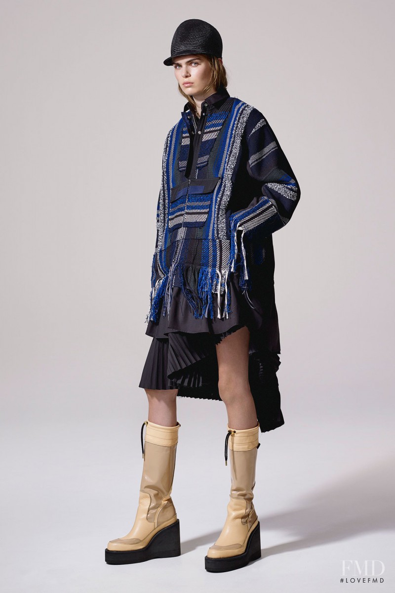 Sandra Schmidt featured in  the Sacai fashion show for Resort 2017