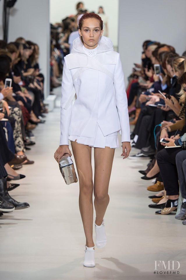 Michelle Gutknecht featured in  the Paco Rabanne fashion show for Spring/Summer 2017