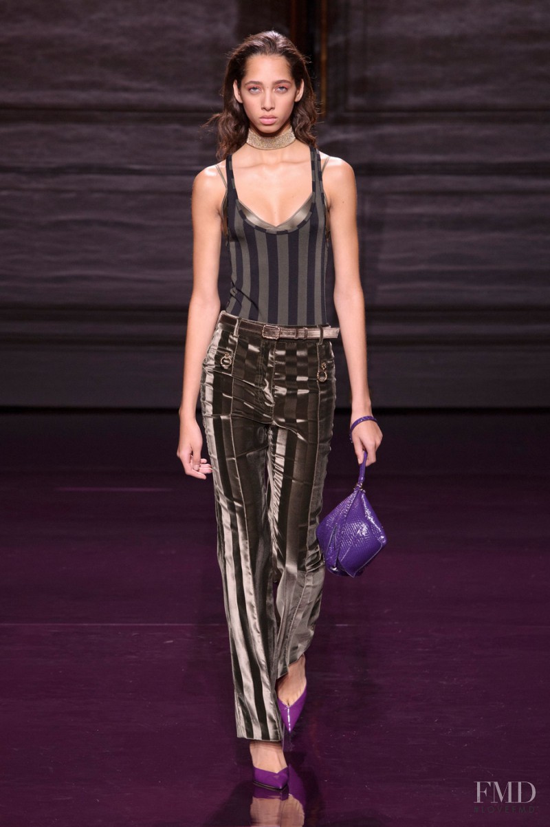 Yasmin Wijnaldum featured in  the Nina Ricci fashion show for Spring/Summer 2017