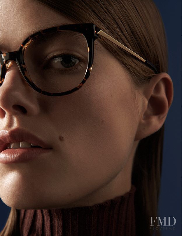 Mathilde Brandi featured in  the Victoria Beckham Eyewear advertisement for Autumn/Winter 2016