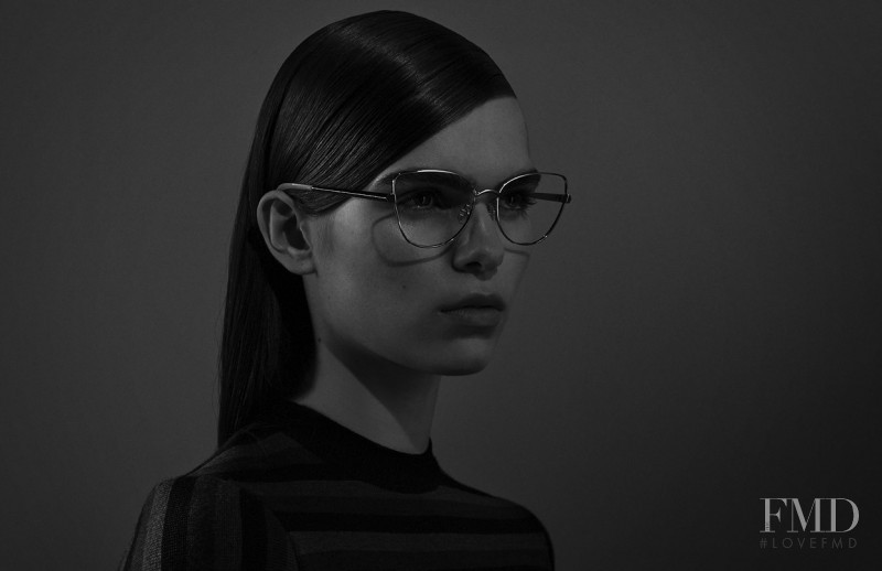 Mathilde Brandi featured in  the Victoria Beckham Eyewear advertisement for Autumn/Winter 2016