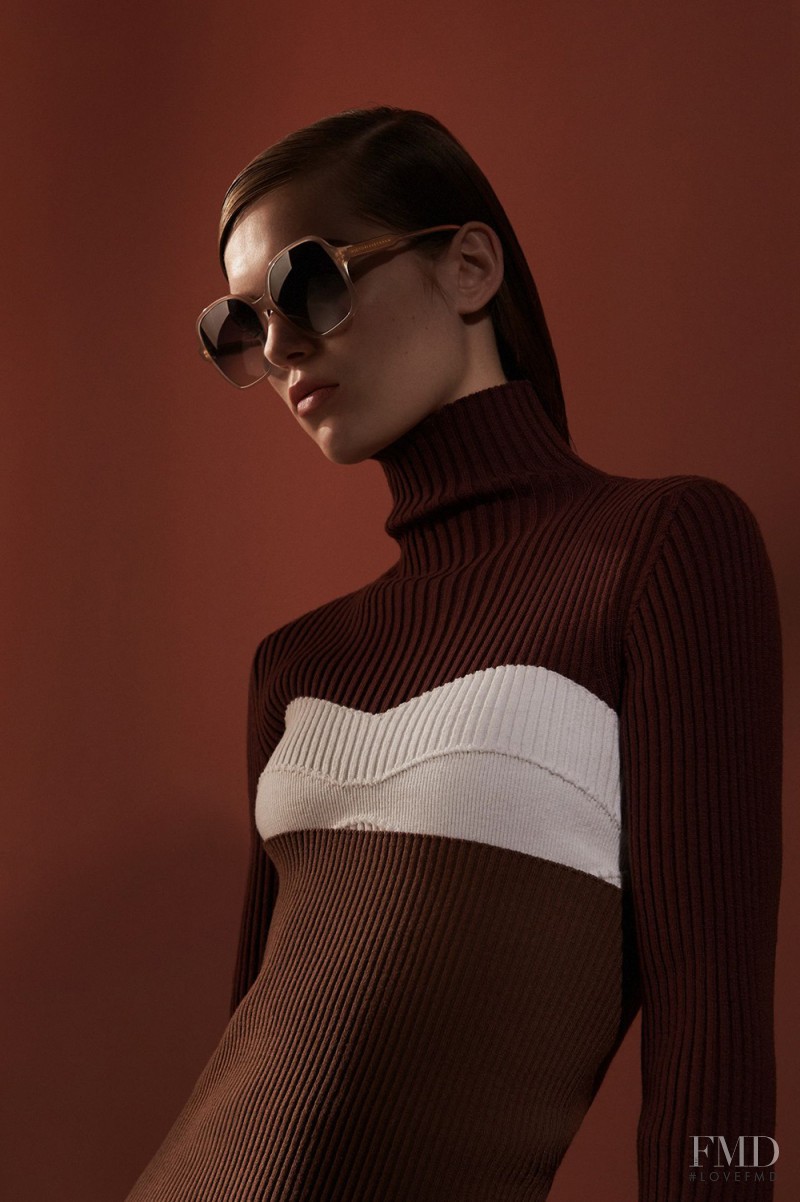 Mathilde Brandi featured in  the Victoria Beckham Eyewear advertisement for Autumn/Winter 2016