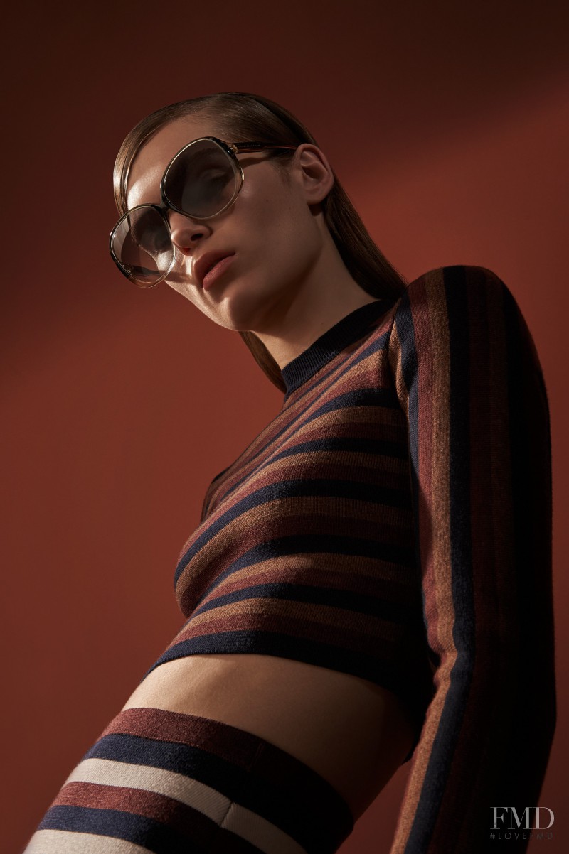 Mathilde Brandi featured in  the Victoria Beckham Eyewear advertisement for Autumn/Winter 2016