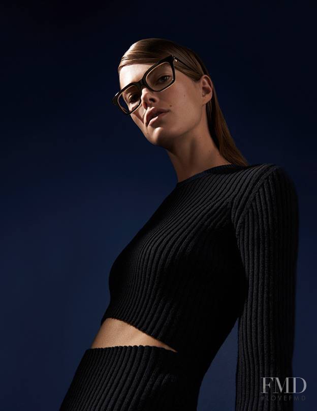 Mathilde Brandi featured in  the Victoria Beckham Eyewear advertisement for Autumn/Winter 2016