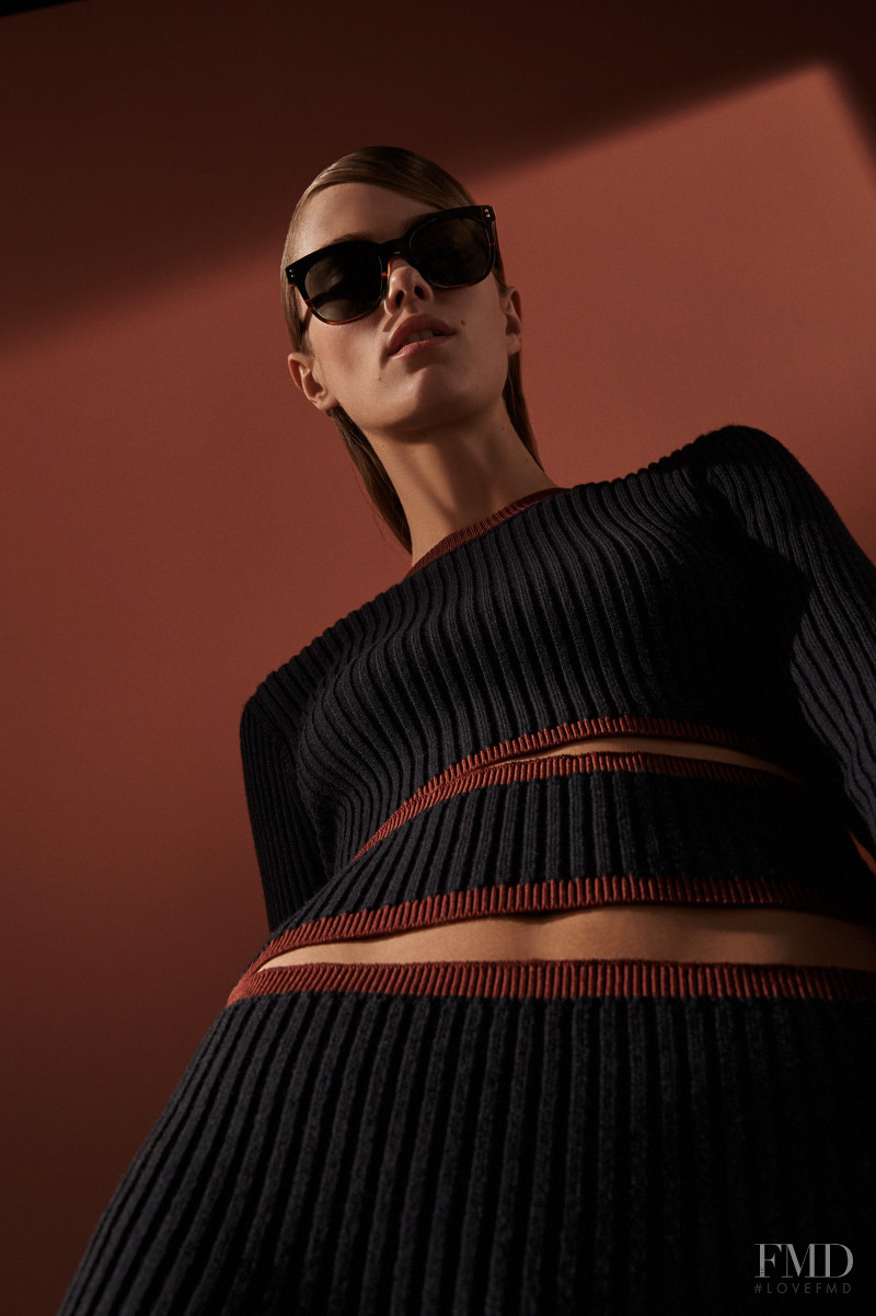 Mathilde Brandi featured in  the Victoria Beckham Eyewear advertisement for Autumn/Winter 2016