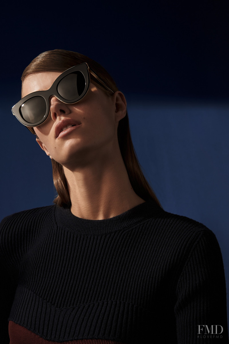 Mathilde Brandi featured in  the Victoria Beckham Eyewear advertisement for Autumn/Winter 2016