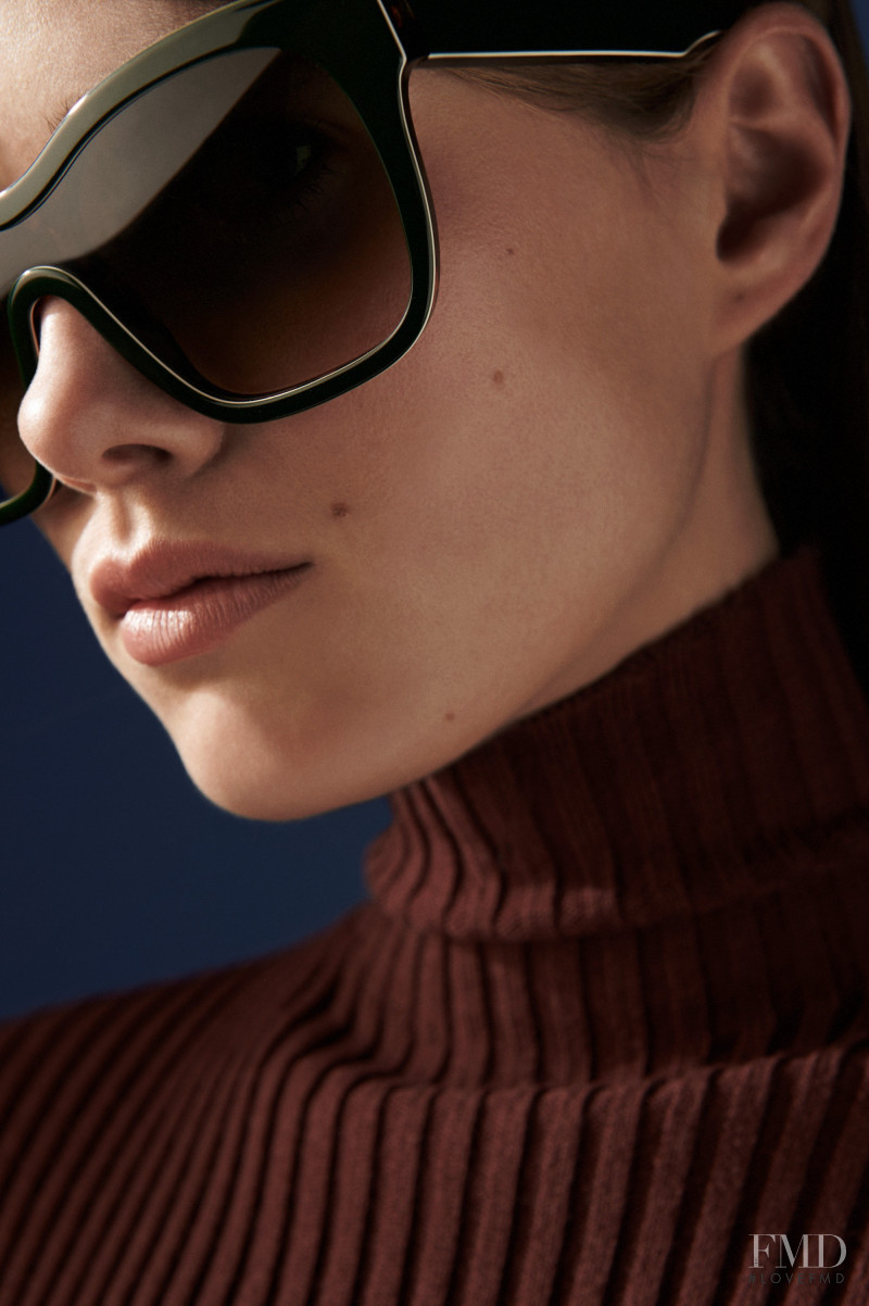 Mathilde Brandi featured in  the Victoria Beckham Eyewear advertisement for Autumn/Winter 2016