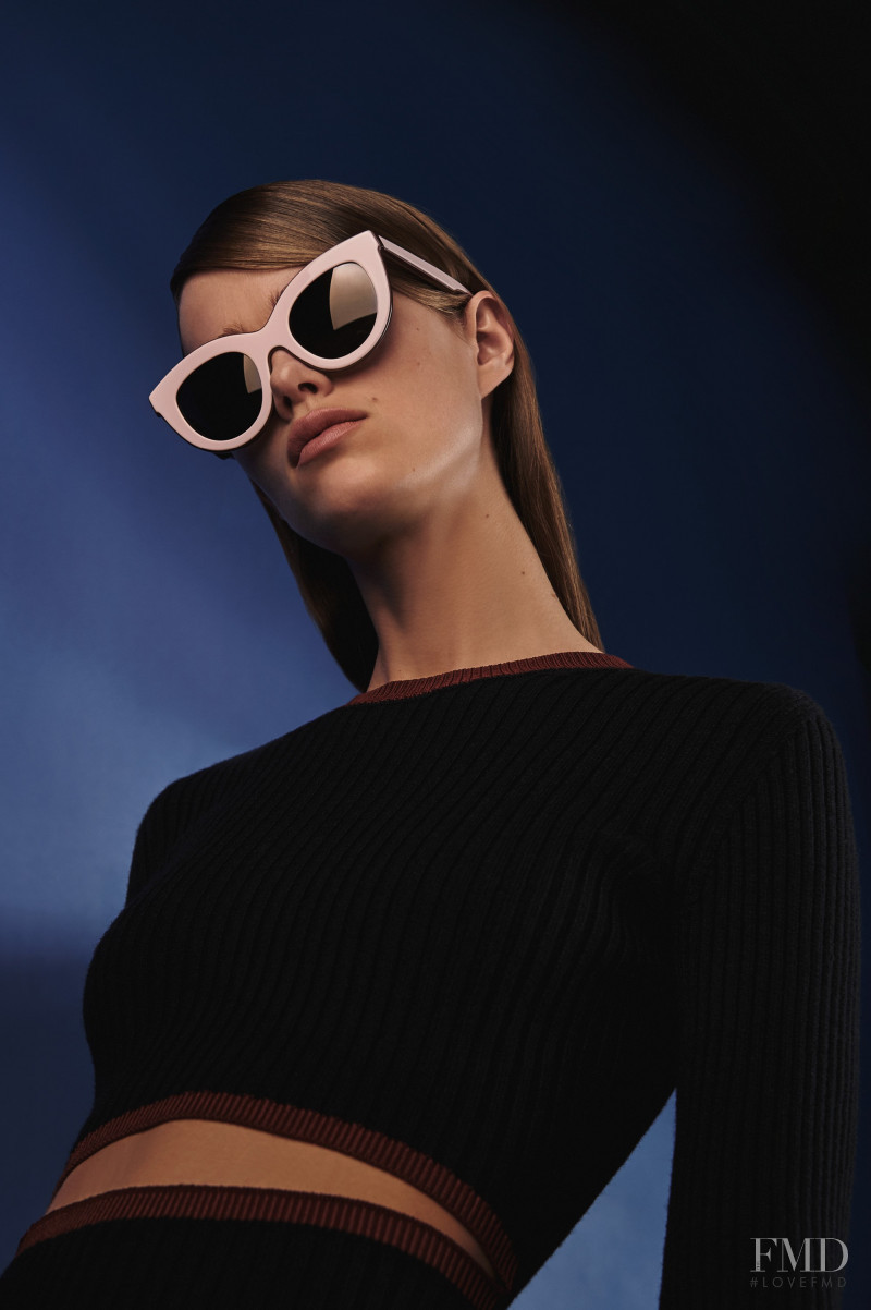 Mathilde Brandi featured in  the Victoria Beckham Eyewear advertisement for Autumn/Winter 2016