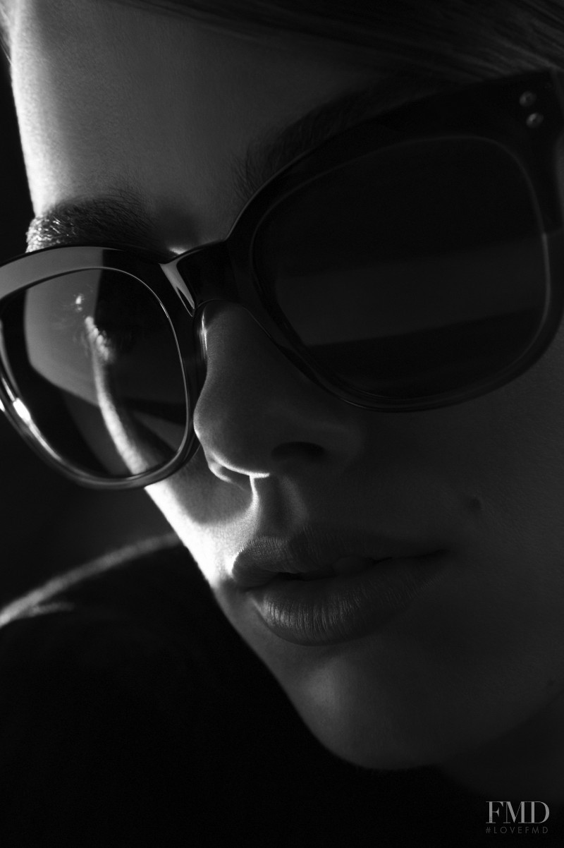 Mathilde Brandi featured in  the Victoria Beckham Eyewear advertisement for Autumn/Winter 2016