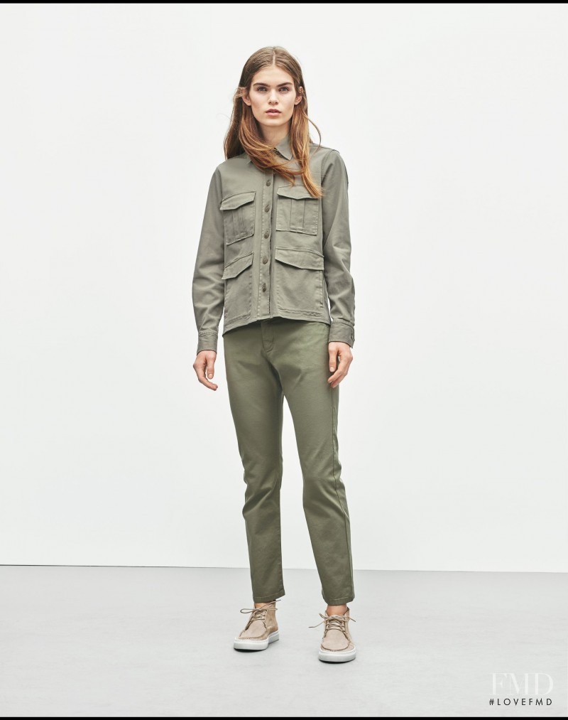 Sandra Schmidt featured in  the Filippa K lookbook for Pre-Fall 2016