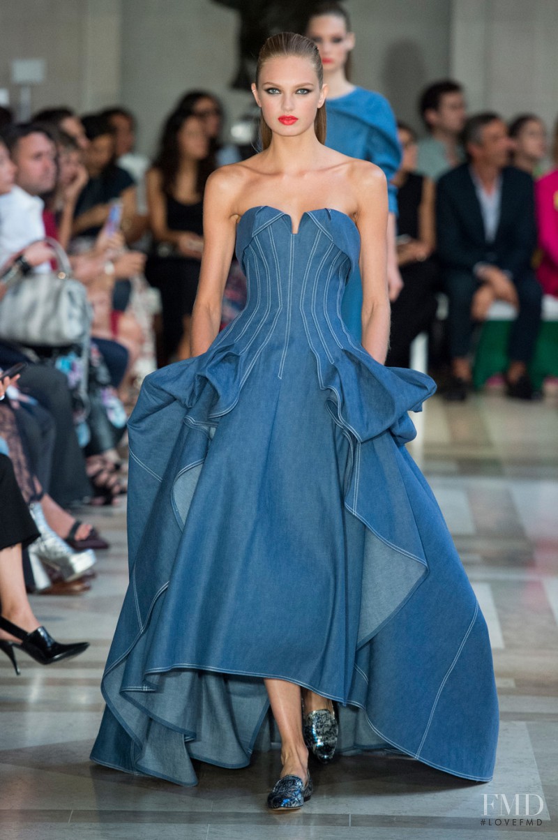 Romee Strijd featured in  the Carolina Herrera fashion show for Spring/Summer 2017