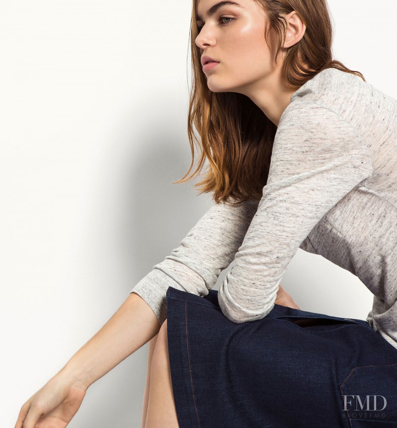 Sandra Schmidt featured in  the Massimo Dutti lookbook for Spring/Summer 2016