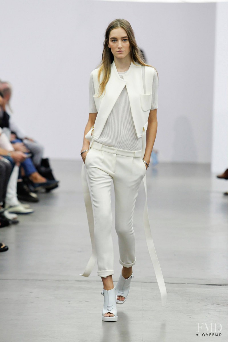Joséphine Le Tutour featured in  the Iceberg fashion show for Spring/Summer 2014