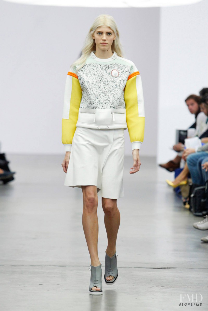 Devon Windsor featured in  the Iceberg fashion show for Spring/Summer 2014