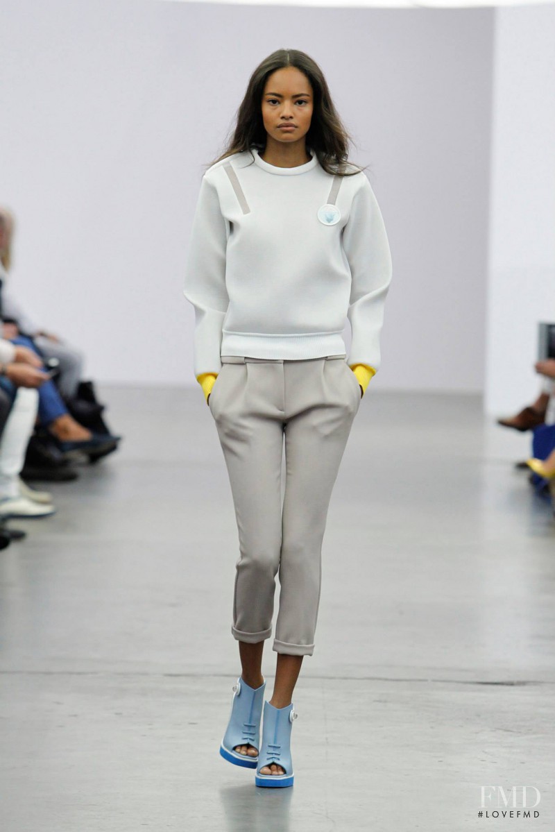 Malaika Firth featured in  the Iceberg fashion show for Spring/Summer 2014