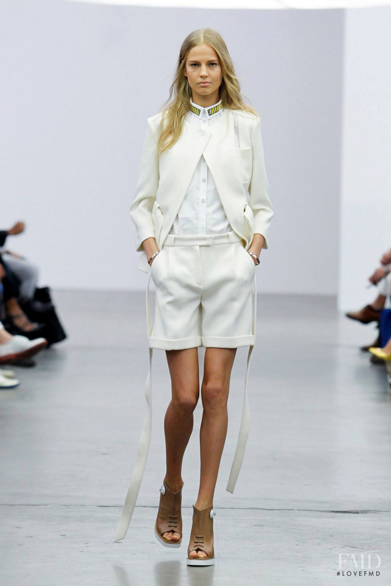 Elisabeth Erm featured in  the Iceberg fashion show for Spring/Summer 2014