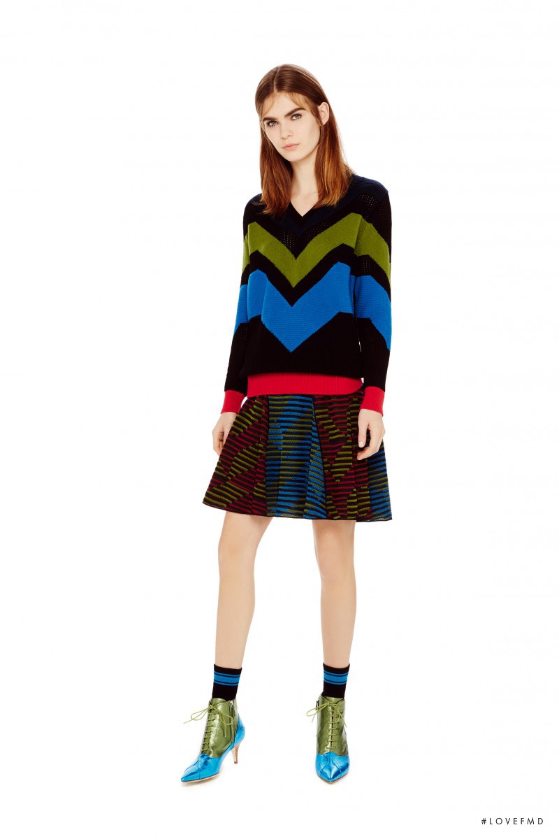 Sandra Schmidt featured in  the M Missoni fashion show for Pre-Fall 2016