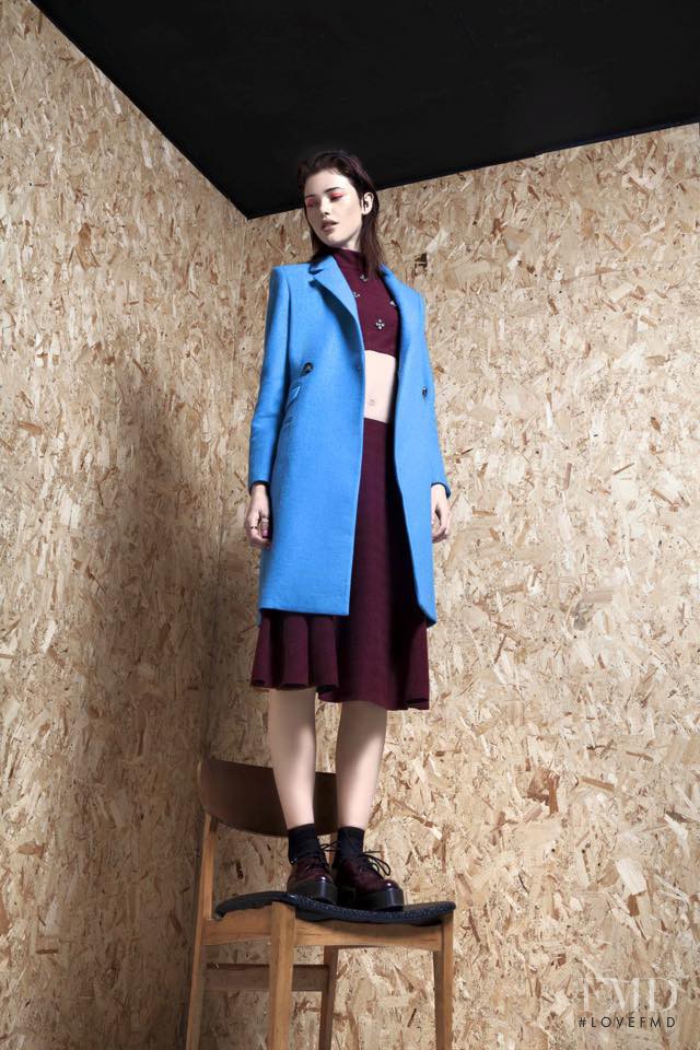 Daisy Boote featured in  the Jovonna London advertisement for Autumn/Winter 2015