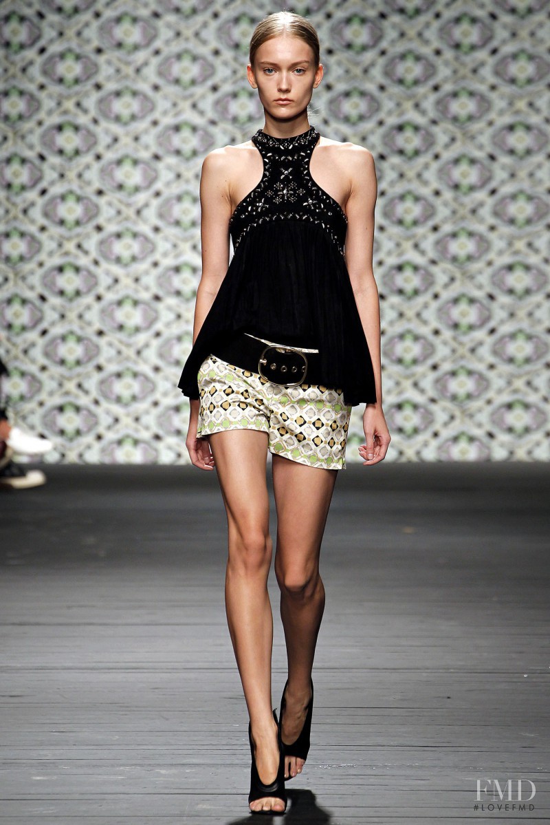 Katerina Ryabinkina featured in  the Iceberg fashion show for Spring/Summer 2013