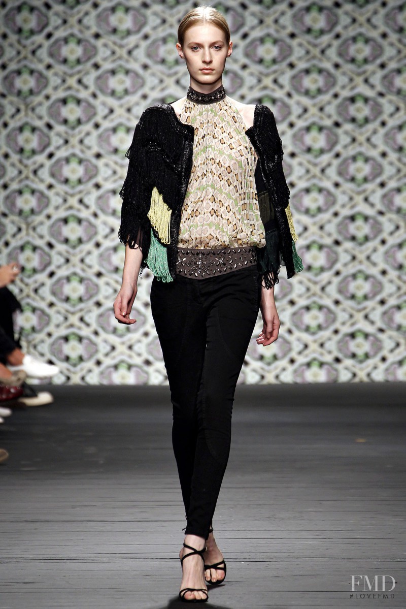 Julia Nobis featured in  the Iceberg fashion show for Spring/Summer 2013