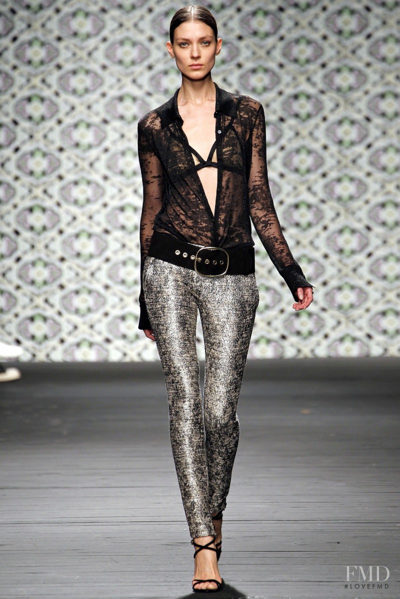 Kati Nescher featured in  the Iceberg fashion show for Spring/Summer 2013