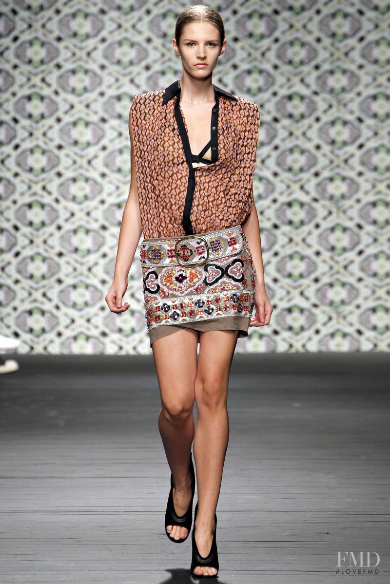 Asia Piwka featured in  the Iceberg fashion show for Spring/Summer 2013
