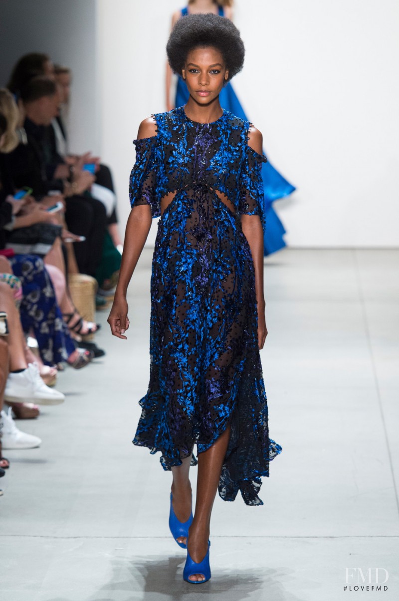 Karly Loyce featured in  the Prabal Gurung fashion show for Spring/Summer 2017