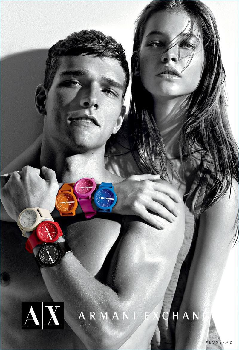 Barbara Palvin featured in  the Armani Exchange advertisement for Summer 2012