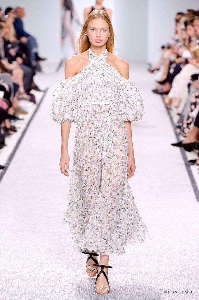 Romee Strijd featured in  the Giambattista Valli fashion show for Spring/Summer 2017