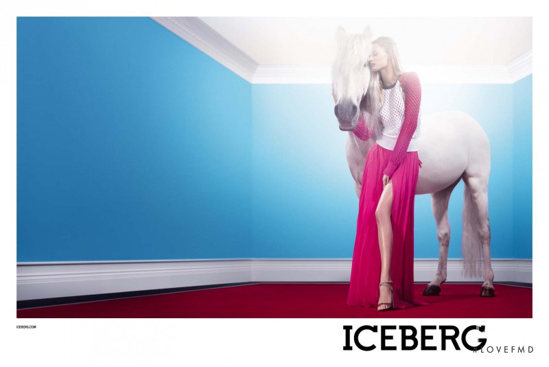 Edita Vilkeviciute featured in  the Iceberg advertisement for Spring/Summer 2013