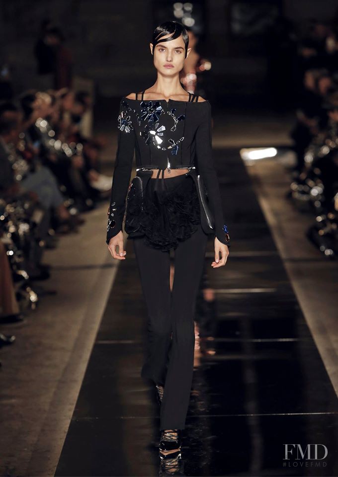 Blanca Padilla featured in  the Givenchy fashion show for Spring/Summer 2017